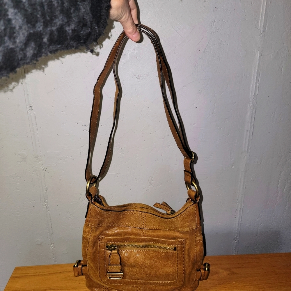 Tignanello Cross Body Bag ~ Brown Soft Leather